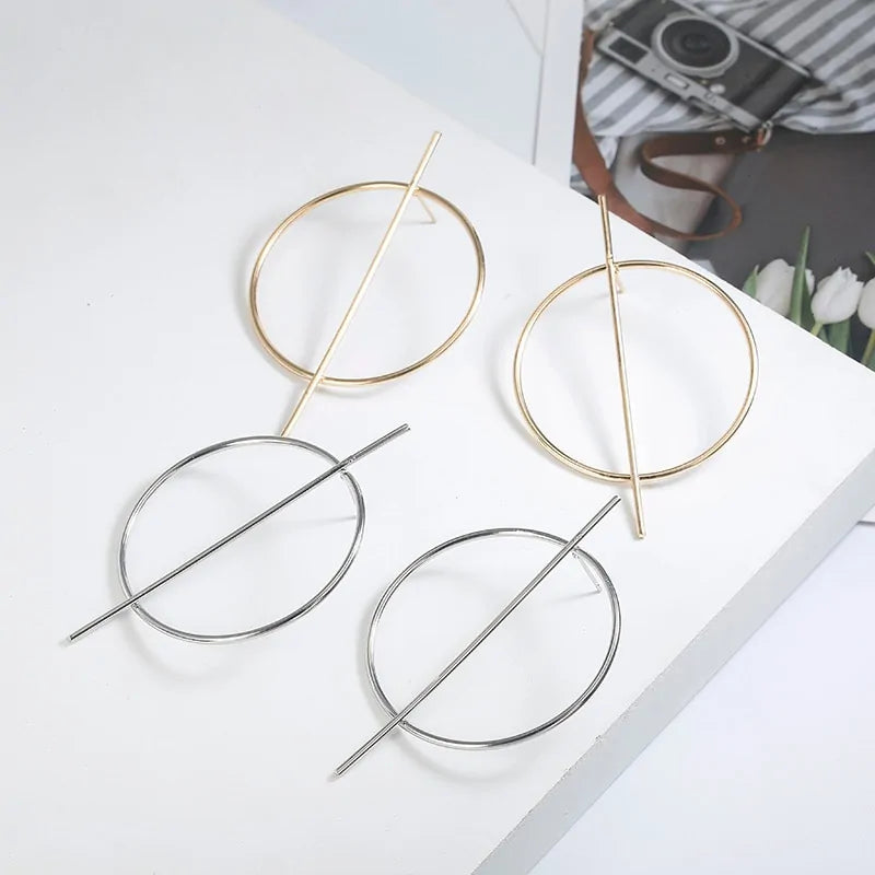 Minimalist Geometric Circle Earrings – Sleek Acrylic VDay Earrings for Timeless Elegance smart-purchase