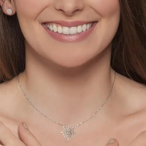 Inspire Necklace - Pendant Sterling Silver Necklace for Uplifting Elegance
