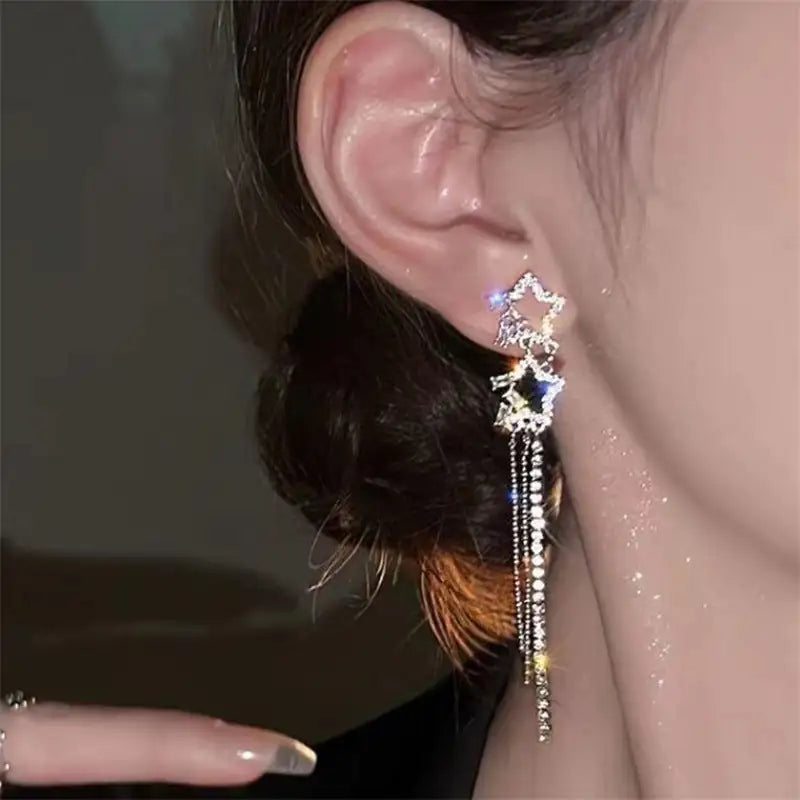 Party Water Drop Tassel Earrings smart-purchase