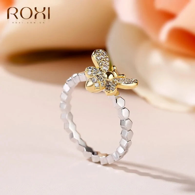 Unique Gold Rings – Honeycomb Ring with Accented Bee for Nature-Inspired Fashion smart-purchase