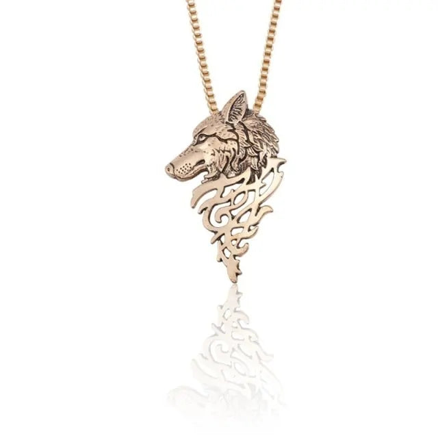 Wolf Head Pendant Necklace: Silver Locket Necklace Vintage Style for Fierce Elegance smart-purchase