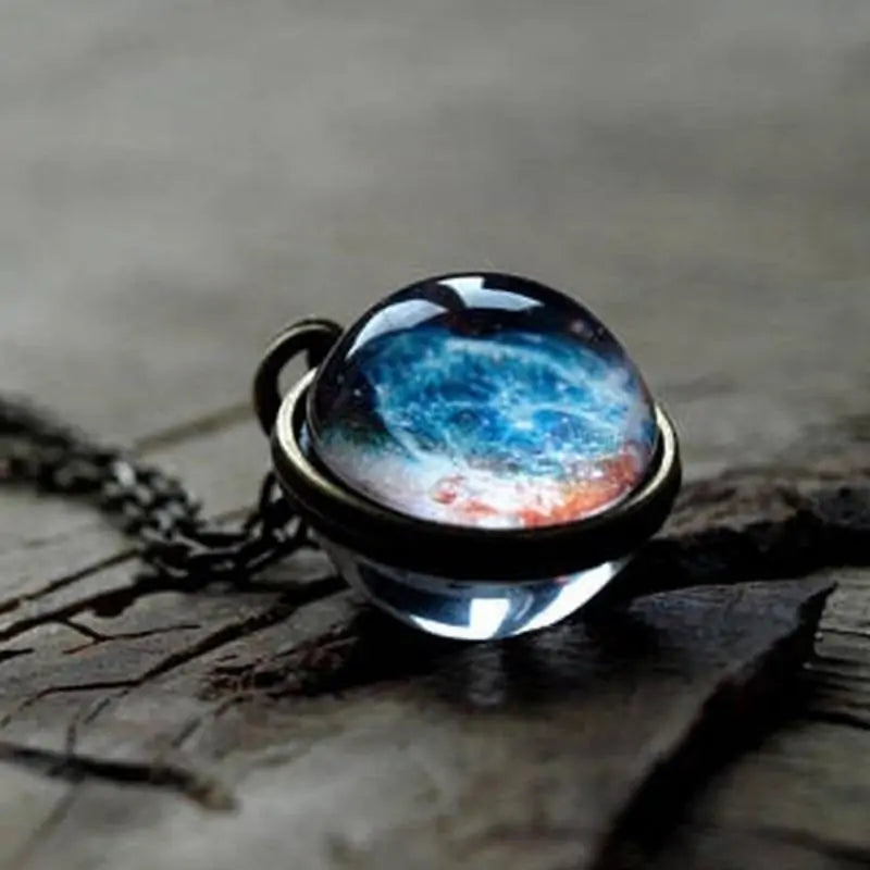 The Universe Pendant: Antique Silver Locket Necklace for Cosmic Elegance smart-purchase