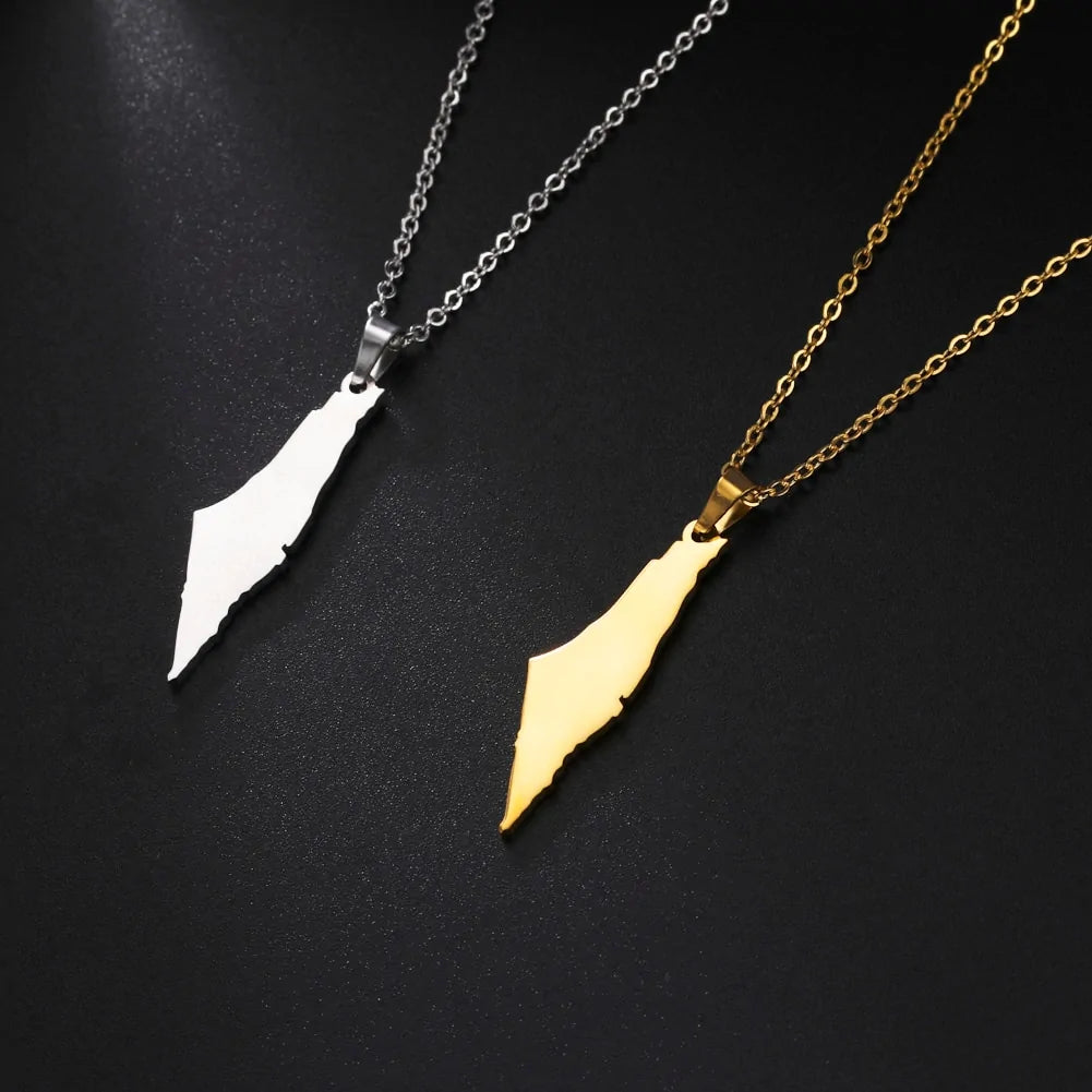 Palestine Map Pendant Necklace for Meaningful Expression smart-purchase