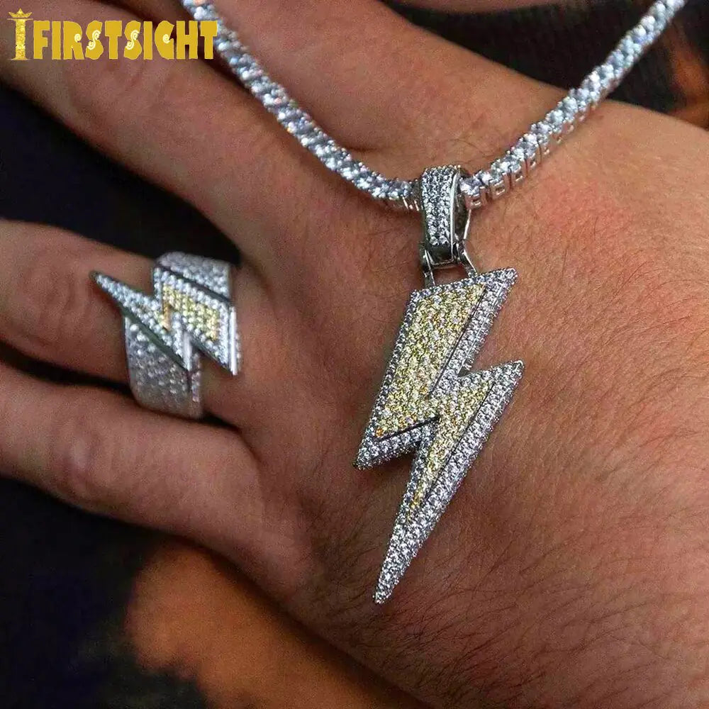 Lightning Pendant-Diamond Initial Pendant Necklace for Bold Style smart-purchase