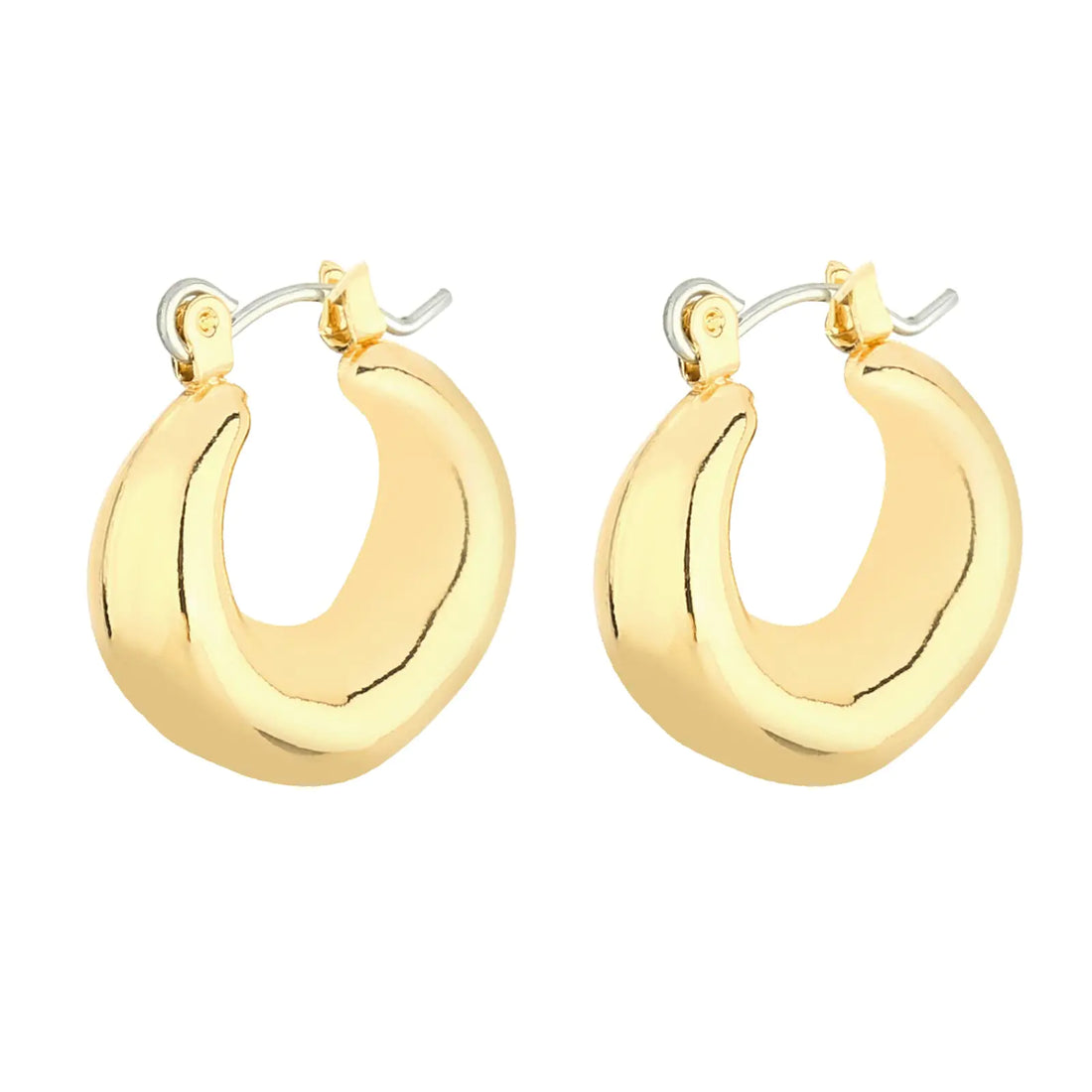 Wgoud 14K Gold Chunky Hoop Earrings Set – Mini Hoop Earrings for Versatile Styling