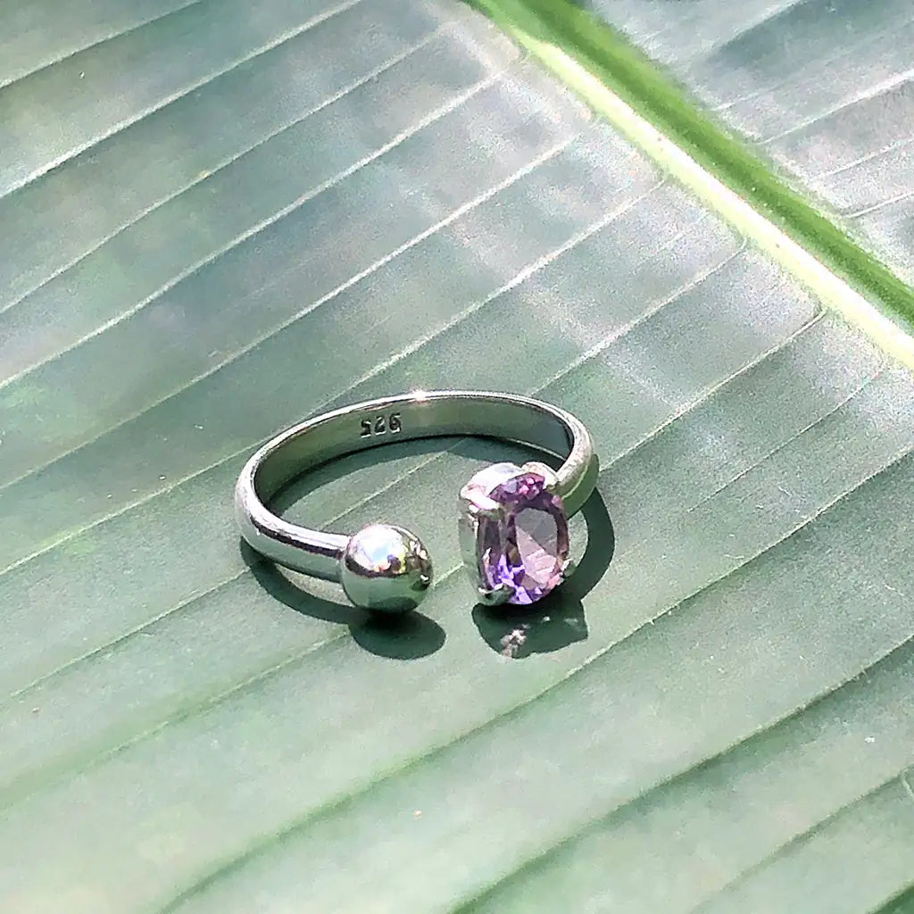 Amethyst Ball Ring – A Stunning Statement Piece with Gold Rings and Precious Stones