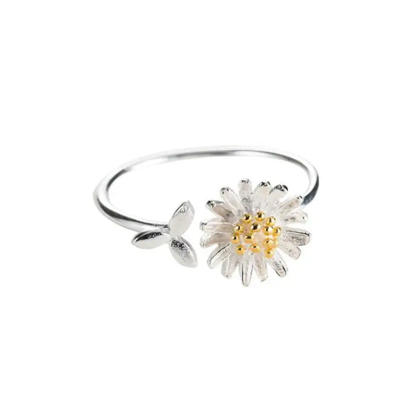 Gold Floral Ring – Vintage Daisy Flower Rings for Charming Elegance smart-purchase