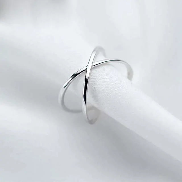 Vintage Silver Rings – 925 Sterling Silver Cross Adjustable Ring