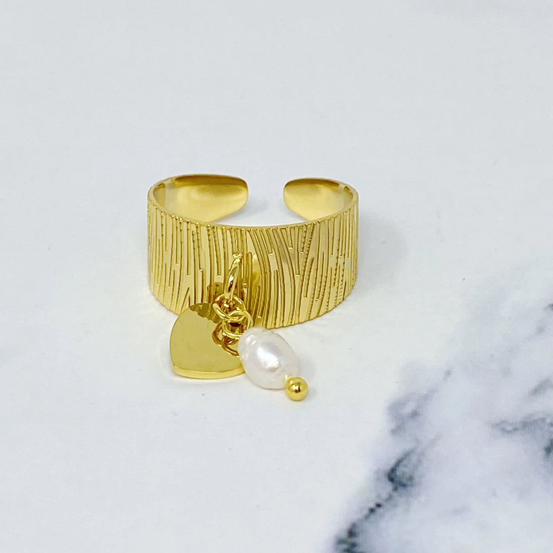 Cuff Dangle Ring for Stylish Edge - Silver Signet Ring for Modern Flair