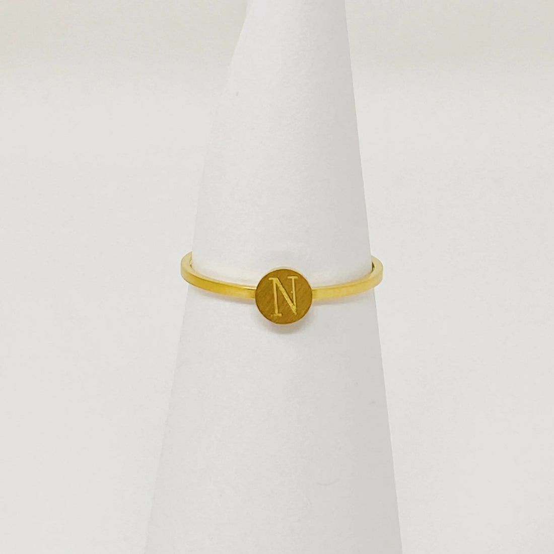 Personalized Gold Rings – Tiny Initial Ring for a Personal Touch