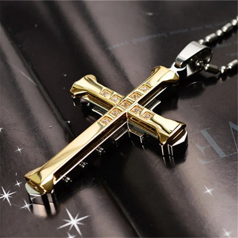 Metal Punk Cross Pendant Necklace for Edgy Style smart-purchase