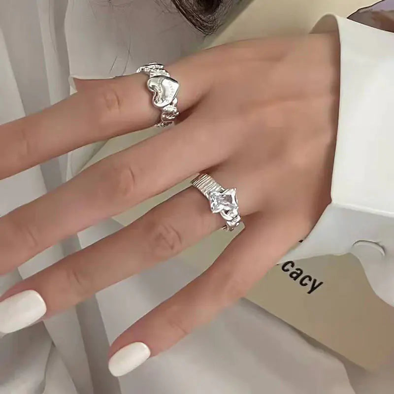 Crystal Heart Open Rings – A Vintage Gold Ring with Timeless Romance smart-purchase