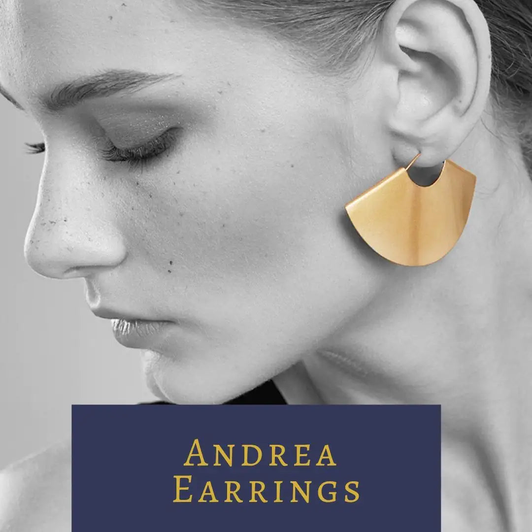 Yellow Gold Hoop Earrings 14K: Andrea Earrings for Effortless Elegance smart-purchase