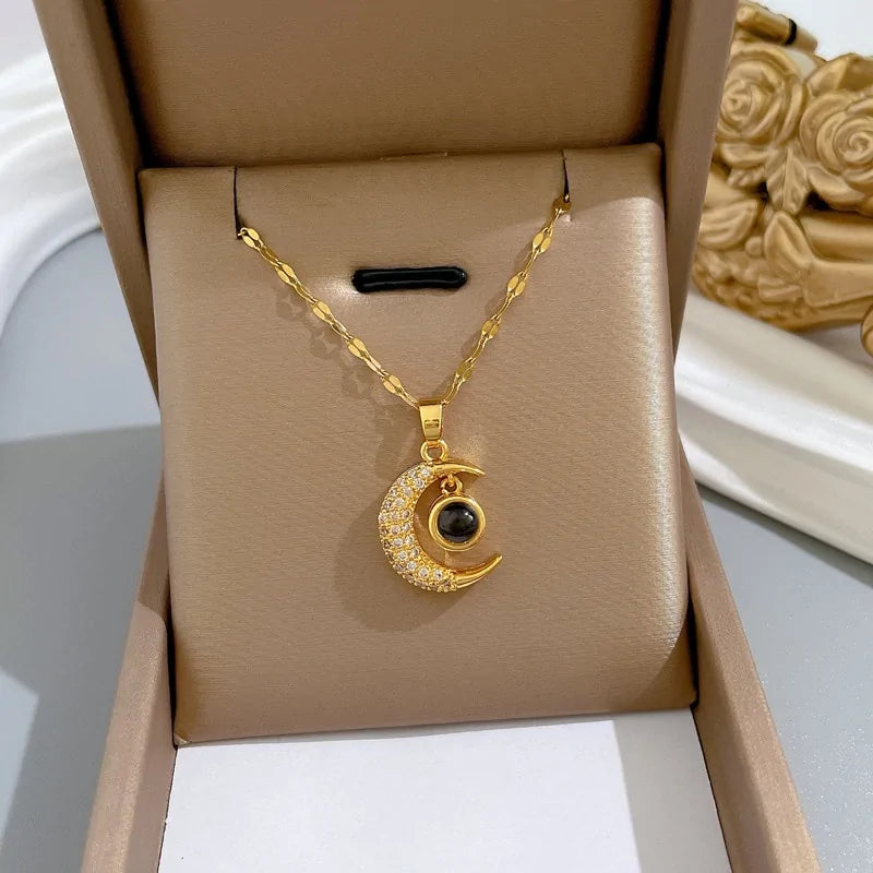 Moon Pendant Necklace for Celestial Elegance smart-purchase