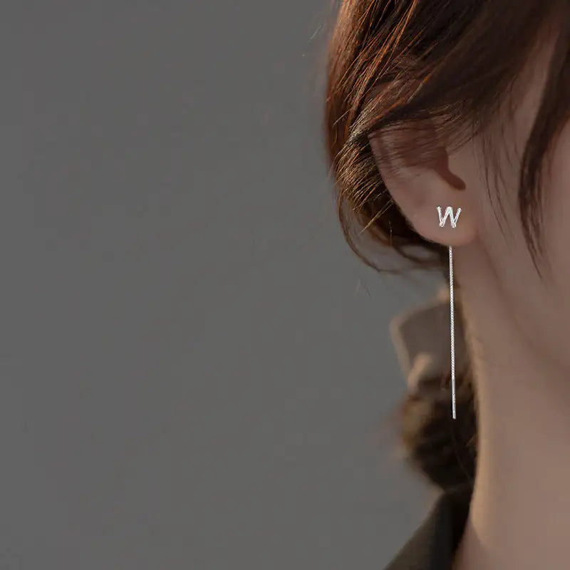 Glossy Alphabet Pendant Earrings – Personalized Drop Earrings Gold for Unique Style smart-purchase