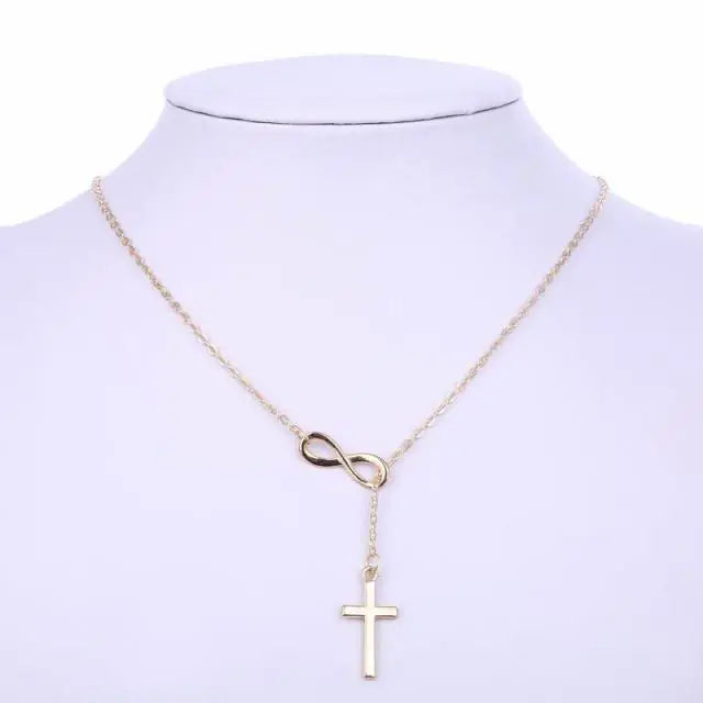 Infinite Faith Pendant - Real Gold Cross Pendant for Timeless Spiritual Elegance smart-purchase