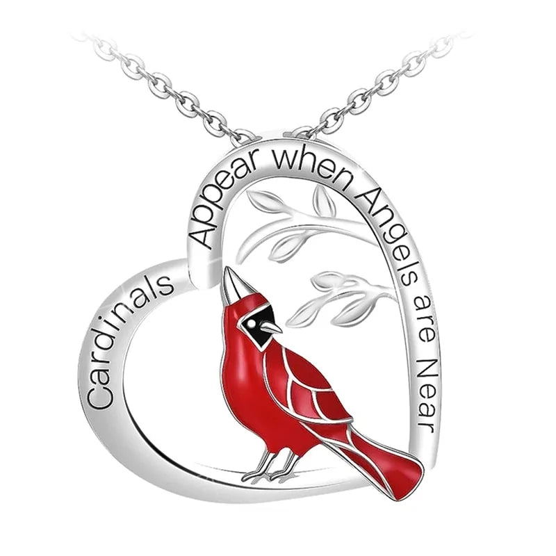 Parrot Heart Pendant Necklace: 14k Gold Necklace with Heart Pendant smart-purchase