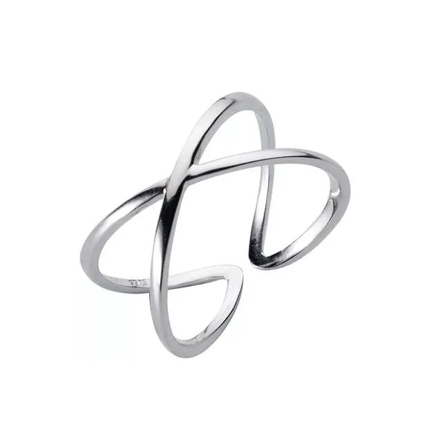 Vintage Silver Rings – 925 Sterling Silver Cross Adjustable Ring smart-purchase