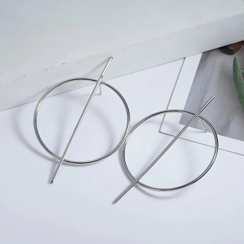 Minimalist Geometric Circle Earrings – Sleek Acrylic VDay Earrings for Timeless Elegance smart-purchase