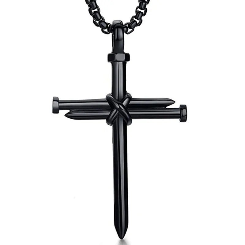 Metal Punk Cross Pendant Necklace for Edgy Style smart-purchase