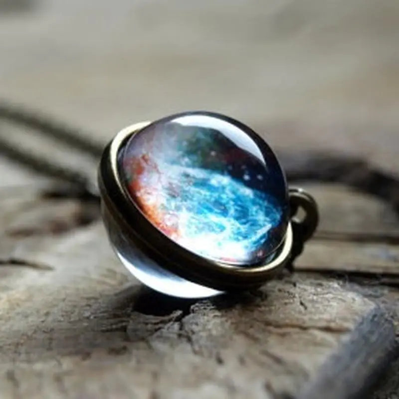 The Universe Pendant: Antique Silver Locket Necklace for Cosmic Elegance smart-purchase