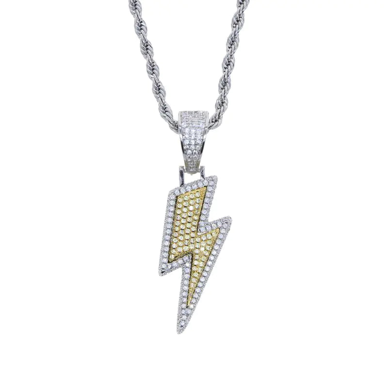 Lightning Pendant-Diamond Initial Pendant Necklace for Bold Style smart-purchase