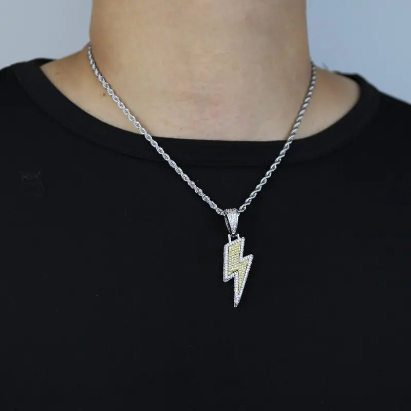 Lightning Pendant-Diamond Initial Pendant Necklace for Bold Style smart-purchase