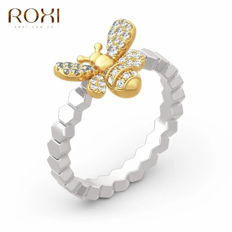 Unique Gold Rings – Honeycomb Ring with Accented Bee for Nature-Inspired Fashion smart-purchase