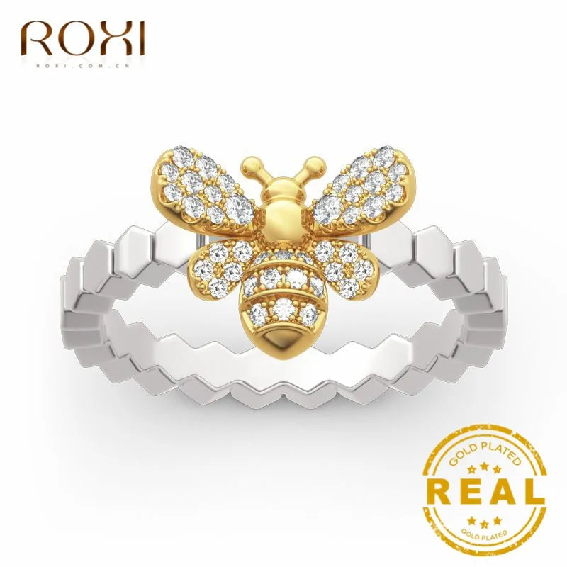 Unique Gold Rings – Honeycomb Ring with Accented Bee for Nature-Inspired Fashion smart-purchase