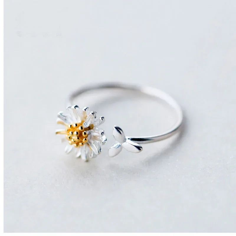 Gold Floral Ring – Vintage Daisy Flower Rings for Charming Elegance smart-purchase