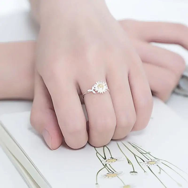 Gold Floral Ring – Vintage Daisy Flower Rings for Charming Elegance smart-purchase