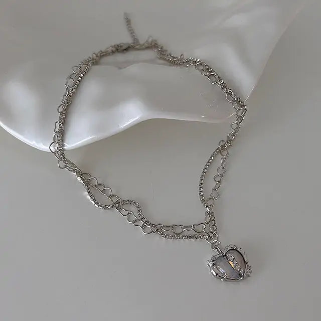 Peach Heart Pendant Necklace: 14k Pearl Necklace with Timeless Elegance smart-purchase