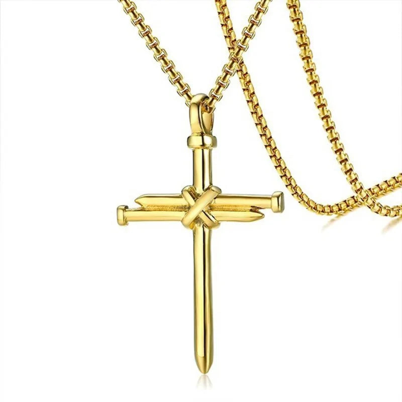 Metal Punk Cross Pendant Necklace for Edgy Style smart-purchase