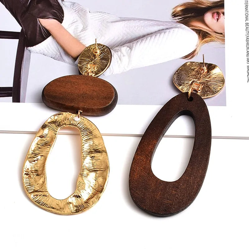 Stylish Wooden Earrings for Women – Laser Cut Wood Earrings for Trendy Looks