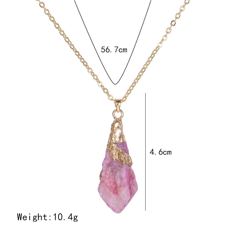 Handmade Pendant Necklace - Victorian Antique Oval Rock Crystal Pendant smart-purchase