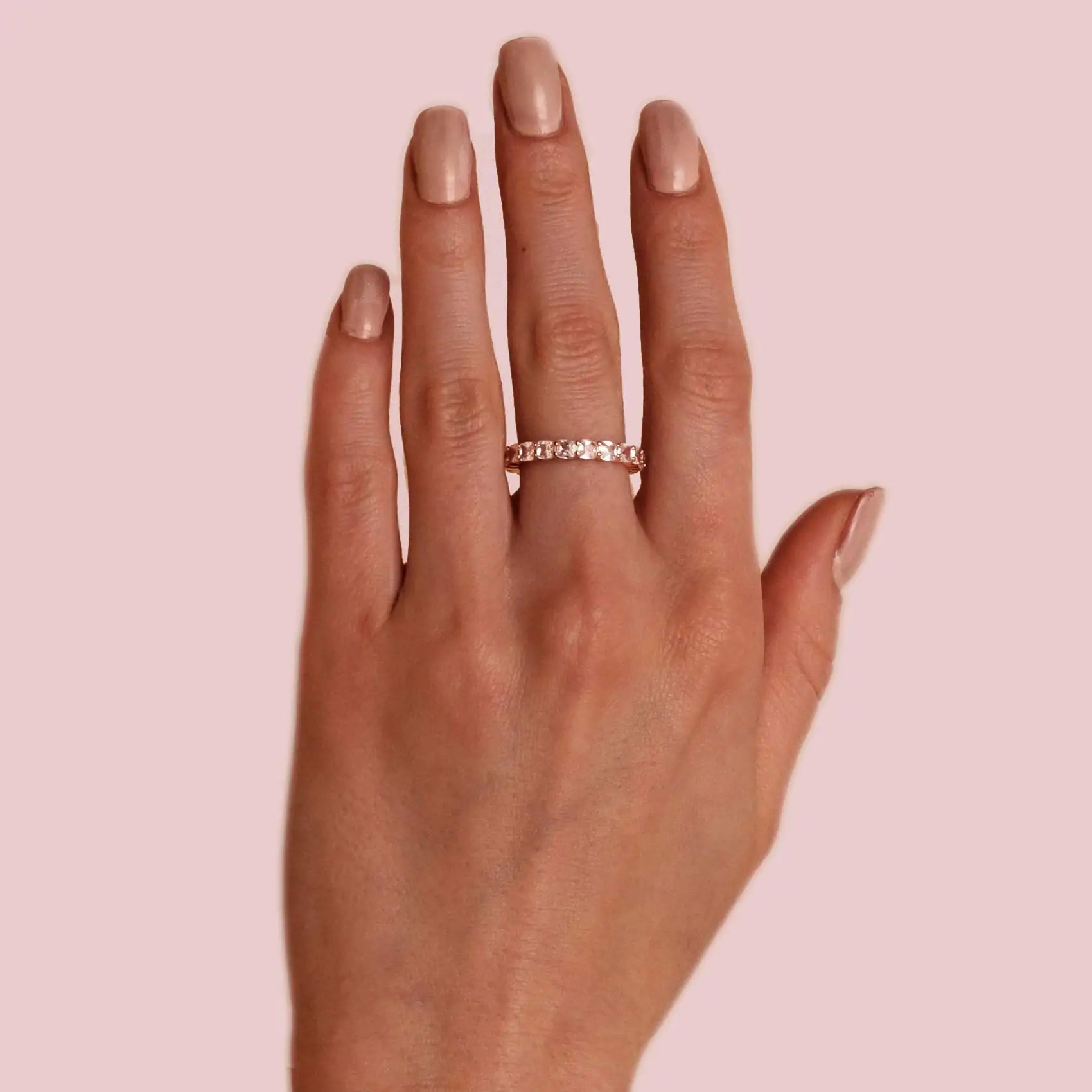 14K Gold Ring for Women – Stackable Cubic Zirconia Love Rings smart-purchase
