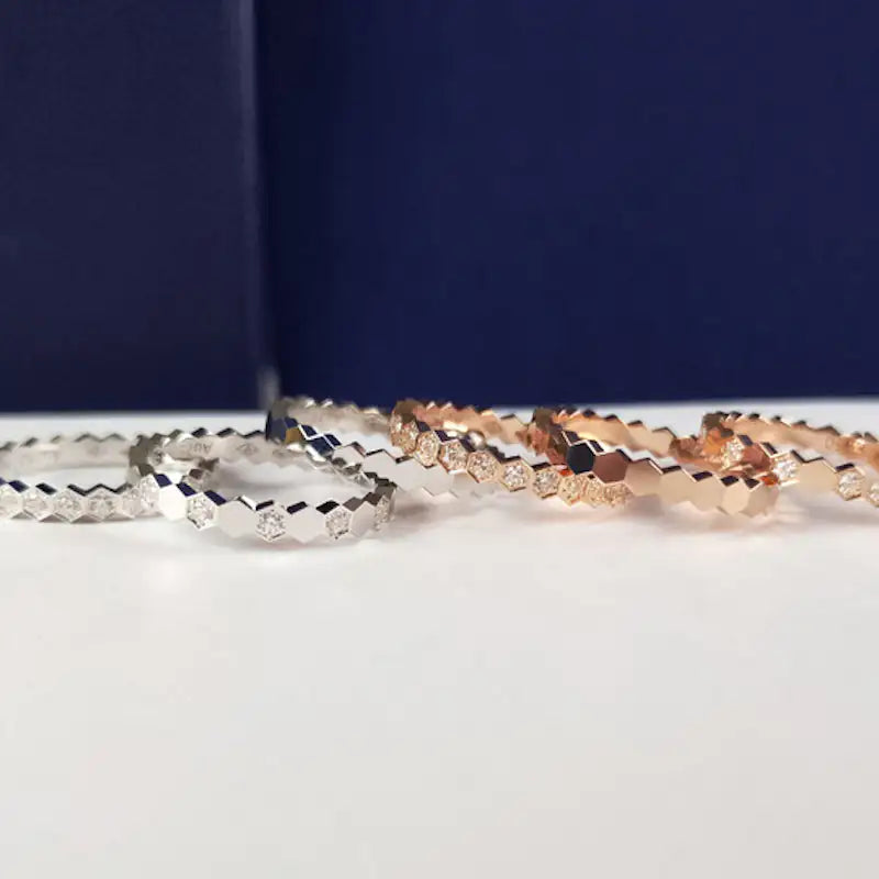 Stackable Gold Rings – Honeycomb Stacking Rings Set (3PCS) for Stylish Layering smart-purchase