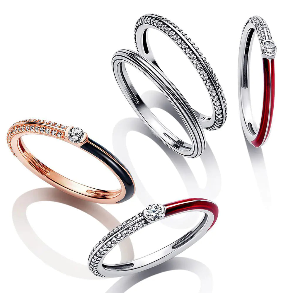 Celestial Blue Sparkling Moon and Sun Rings for Cosmic Charm – Perfect for Sapphire Gold Ring Lovers