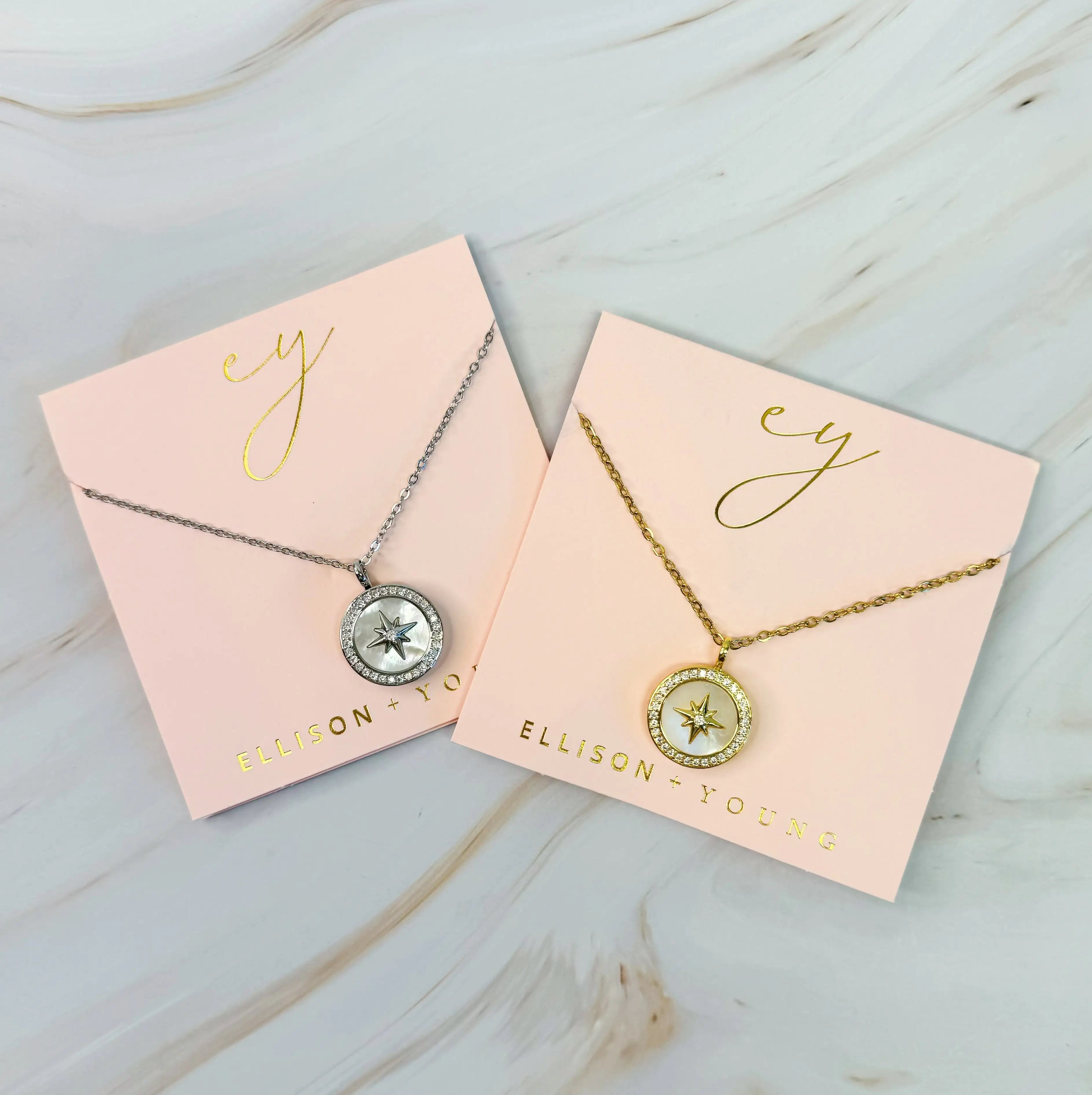 Shine Compass Open Locket Pendant Necklace: 18k Gold Locket Necklace for Personalized Style smart-purchase