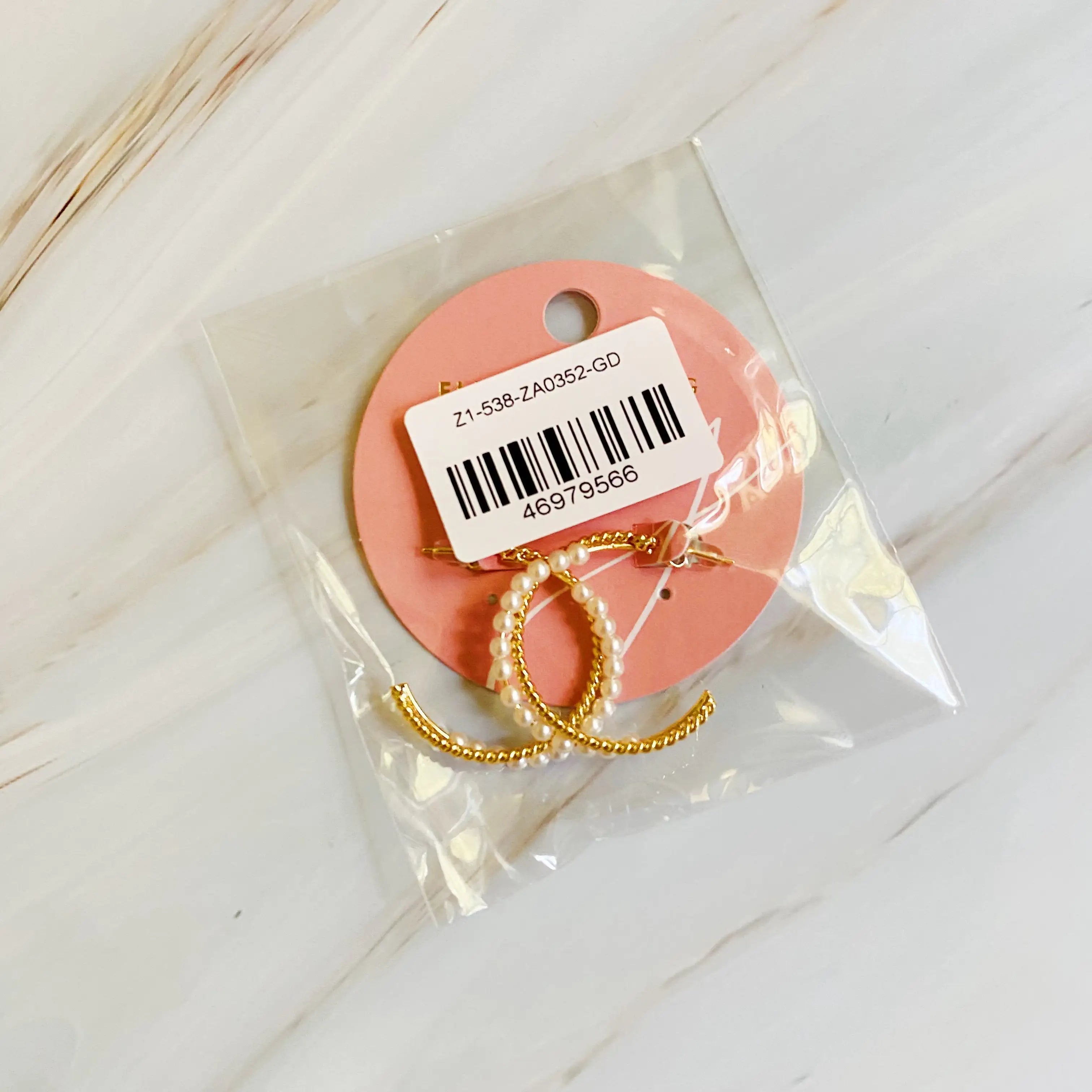 Pearl and Gold Blended Hoop Earring – Vintage Pearl Earrings for Effortless Elegance smart-purchase
