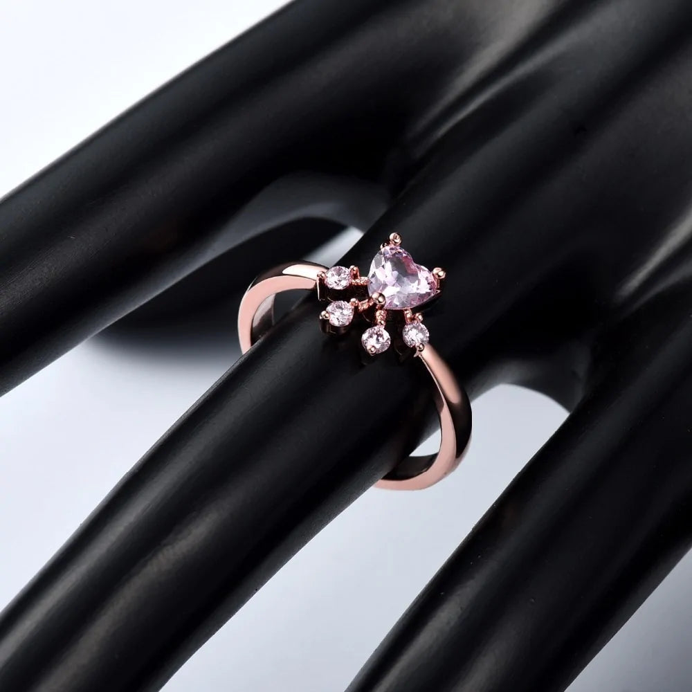 Chunky Gold Rings – Rose Gold Heart Rings for Bold Fashion Statements smart-purchase