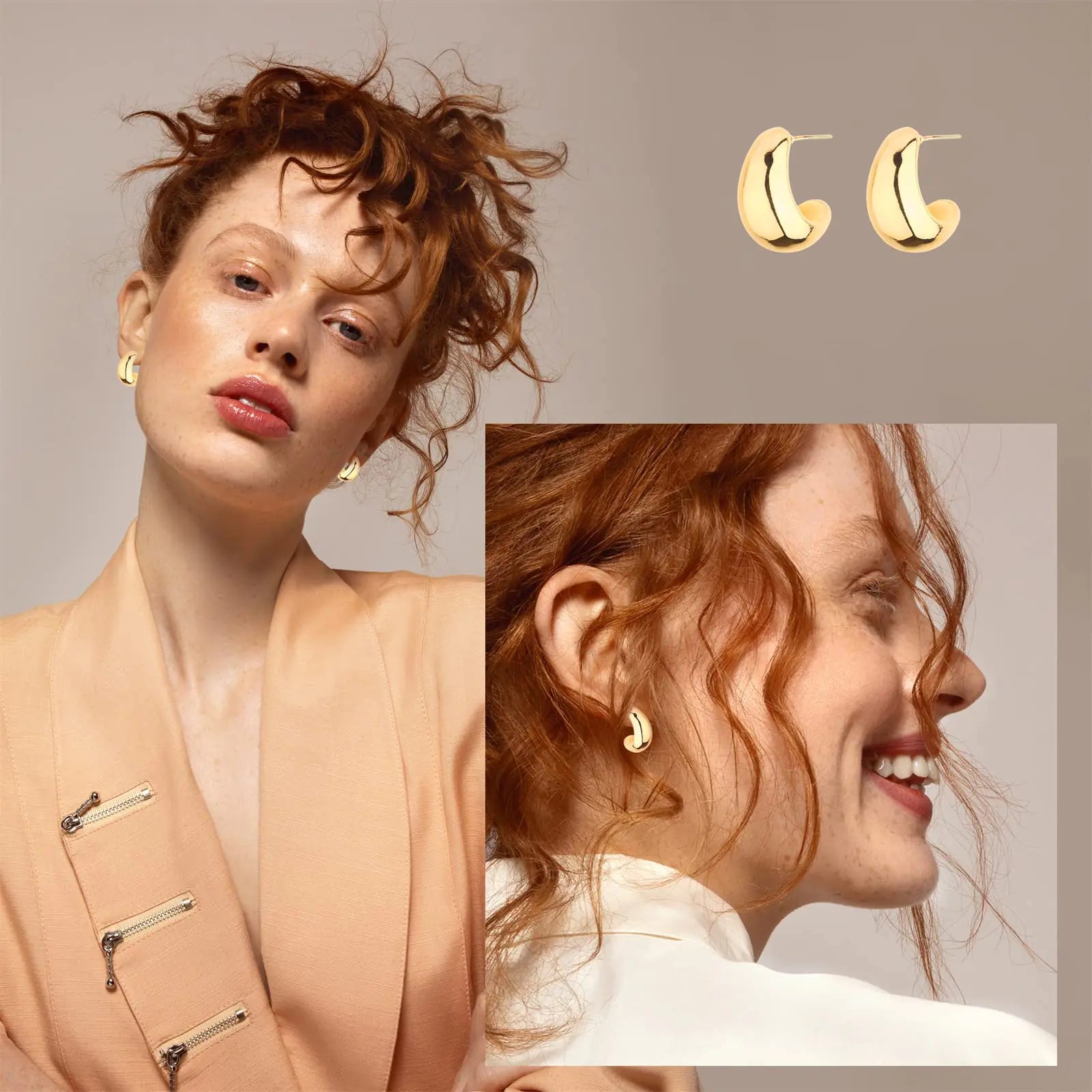 Wgoud 14K Gold Chunky Hoop Earrings Set – Mini Hoop Earrings for Versatile Styling smart-purchase